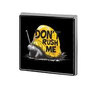 Snails Don't Rushed Me Square Enamel Brooch Pin Button Badges Decoration Hat Clothing Bag Accessories Gift Crafts