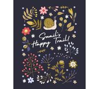 Snails Happy Trails Notebook: Cute Floral Snail Composition Journal to Write & Record Thoughts, Goals, Notes, Daily Reflections | Aesthetic ... Women, Teens, Girls, Teachers, Moms, Adults