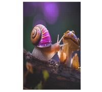 Snails Jigsaw Puzzles 1000 Pieces for Adults Wooden Jigsaw Puzzles for Teenagers Educational Games Unique Gift for Birthday Christmas （78×53cm）