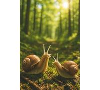 Snails Notebook: Lined Journal For Cozy Mindful Moments