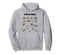 Snails of the World Snail Types Slugs Animal Snail Lover Pullover Hoodie