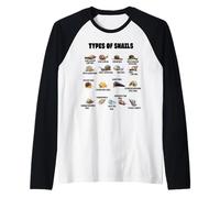 Snails of The World Snail Types Slugs Animal Snail Lover Raglan Baseball Tee