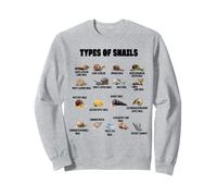 Snails of the World Snail Types Slugs Animal Snail Lover Sweatshirt