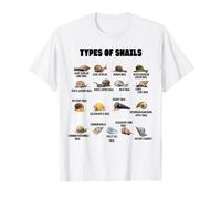 Snails of The World Snail Types Slugs Animal Snail Lover T-Shirt