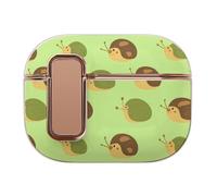 Snails Pattern Compatible with Airpods Pro 2 Case Cover with Button Buckle Electroplating
