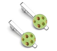 Snails Pattern Men's Tie Clips Shirt Cufflinks Suit Accessories Classic Silver Tack Pins for Business Wedding Anniversary