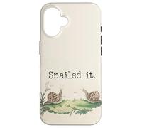 Snails Slug Life We'll Get There When We Get There Nailed It Case for iPhone 16