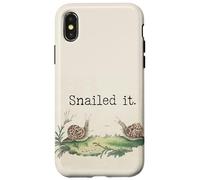 Snails Slug Life We'll Get There When We Get There Nailed It Case for iPhone X/XS