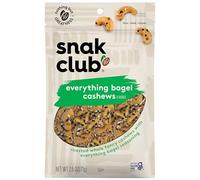 Snak Club Everything Bagel Cashews, 2.5 Ounce (Pack of 6)
