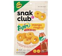 Snak Club Tajin Seasoning Mango Gummy Rings, 5oz (142g)