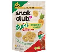 Snak Club Tajin Seasoning Pineapple Gummy Rings, 11oz (312g)