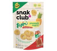 Snak Club Tajin Seasoning Pineapple Gummy Rings, 7oz (198g)
