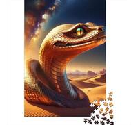 Snake 1000 Pc Eco-Friendly Paper Desert Snake Puzzle Adult Hobbyists Portable Mind Decompression Fun 70x50cm/1000pcs