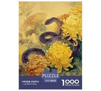 Snake 1000 Piece Jigsaw Puzzle Family Game Creative Jigsaw Puzzles Color Challenge for Travel Gifts,Present 38x26cm/1000pcs