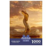 Snake 1000 Pieces Jigsaw Puzzles Engaging Educational Games Wildlife Jigsaw Puzzles Unique Puzzle Gift for Adults & Families 52x38cm/1000pcs