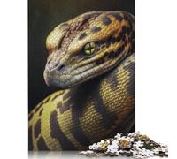 Snake AI Generative Jigsaw Puzzles for Adults Kids. 1000 Piece Impossible Challenge Toy Educational Games Home Decoration for Adults& Kids Age 14 Years Up 1000pcs (38x26cm)
