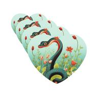 Snake And Flower Car Air Freshener Cards for Women Men 4 Pack Cute Car Accessories Long Lasting Scent Car Diffuser Hanging Auto Aromatherapy Tablets Car Fresheners Gifts