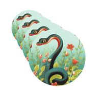 Snake And Flower Car Air Freshener Cards for Women Men 4 Pack Cute Car Accessories Long Lasting Scent Car Diffuser Hanging Auto Aromatherapy Tablets Car Fresheners Gifts