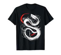 Snake Art Drawing Animal Love Abstract Graphic Snake T-Shirt