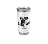 Snake Bite Survivor Funny Wildlife Adventure Lover Stainless Steel Insulated Tumbler