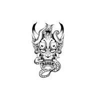 Snake Bodhisattva Temporary Tattoo Sticker, Semi Permanent Waterproof Magic Tattoo,The Effect Can Last For About 15 Days
