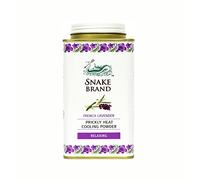 SNAKE BRAND Prickly Heat Cooling Powder Relaxing Lavender 140g (Pack of 1)