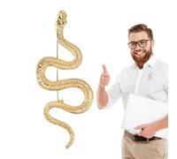 Snake Brooch | Backpack Bag Lapel Pin Metal Animal Lapel Pin | Punk Animal Brooch Pin Metal Animal Lapel Pin Banquet Badge - Bending Snake Fashion Rock Gothic Brooch Soydan