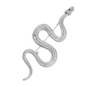 Snake Brooch Pin, Rock Gothic Animal Brooch Pin Fashion Bending Snake Punk Backpack Bag Pin, Metal Animal Lapel Pin Banquet Badge Pins, For Women Vintage Coat Accessories, Siehe Beschreibung, See