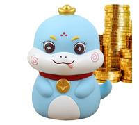 Snake Cash Coin Jar - Adorable Money Bank, Fun Saving Container, Kids Piggy Bank| Practical Decorative Storage for Children Boys Girls Tabletop, Classroom, Birthday Present, Learning Financial Skills