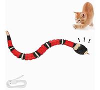 Snake Cat Toy for Cats, Smart Sensing Snake Rechargeable, Automatically Sense Obstacle and Escape, Interactive Prank Tricky Snake Toys for Indoor Cats Dogs Pets