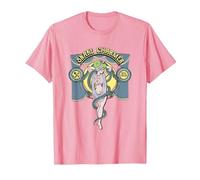 Snake Charmer Pinup Girl Carnival Sideshow Circus Freakshow T-Shirt, Men, Pink, Medium