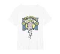 Snake Charmer Pinup Girl Carnival Sideshow Circus Freakshow T-Shirt, Women's Plus, White, 3X