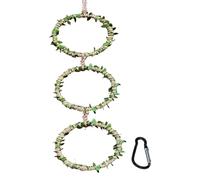 Snake Climbing Accessories - Natural Waterproof Realistic Ring,Reptile Branches Snake Tank Decor - for Exercise Pet Gecko Spider Frog Chameleon Cage Enclosure