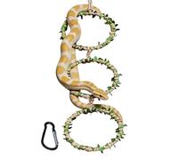 Snake Climbing Accessories - Natural Waterproof Realistic Ring | Snake Climbing Branch Reptile Enrichment | for Spider Frog Home Cage Enclosure Terrarium Exercise Play