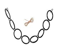 Snake Climbing Chain Toy, Python Hoop & Corn Snake Enrichment, Corn Reptile Rings, Stimulating Activity, Secure Design, 14cm/116cm/30cm, For Viewing Room Youth Home Women Zoo Living Room Wall Fences