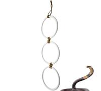 Snake Climbing Ring - Adjustable Training Toy, Flexible Rocking Hoop Chain Playground for King Pythons, Cornnakes, Reptile Enrichment Accessories for Habitat Decoration