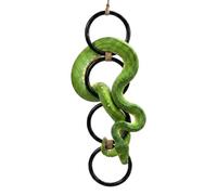 Snake Climbing Rings, 20.5Inch 4-Ring Hanging Ball Python Playground Snake Enrichment Ring for Corn Snakes, Lizards, Chameleons, Gecko