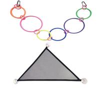 Snake Climbing Rings, Enriching Toy Hammock, Structured Hanging Loops, Flexible Cage Decoration, Interactive Vertical Rehearsal Room System for Bartagame, Gecko, Leguan, Indoor