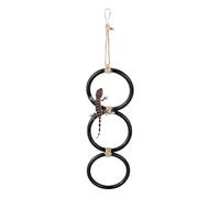 Snake Climbing Rings - Modular Link Loop Set, Flexible Reptile Cage Accessory, Hammock Attachment Compatible, Easy Install Enrichment Tool | Turtles Snakes Lizards Habitat Decor