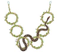 Snake Climbing Rings Realistic Perch Rope Enrichment Toys
