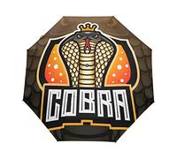Snake Cobra King Animal Umbrella Windproof Automatic Foldable Umbrells Auto Open Close for Men Women Kids