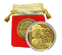 Snake Coin, Year of The Snake Coin,Anniversary Coins with Storage Bag | Metal Art Collectibles, Chinese Snake Lucky Coin for Friends