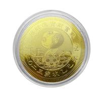 Snake Coin - Year Of The Snake Commemorative Coin | Year Of The Snake 2025 Coin | Gold Foil Chinese Traditional Snake Coin | Lucky New Year Souvenir Coin For All Ages, Friends, Family