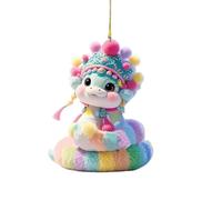 Snake Decorations for New Year, Decorative Christmas Tree Pendant in the Shape of a Snake, Portable Acrylic Ornament for Festive Home Decoration, New Year Decoration 2025