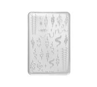 Snake Design Silicone Mold for Nails Art Embellishments and Resin Crafting Projects Relief Nails Art Snake Shaped Silicone Mold