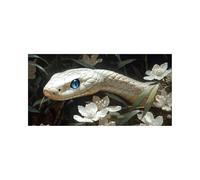 Snake Diamond Art Kits Adults with Diamond Art Accessories, 5D DIY Crystal Gem Crafts Kits for Kids, Flower Rhinestones Paint by Numbers on Canvas 16 x 32Inch, Wall Artwork for Room Decor 2509-6687