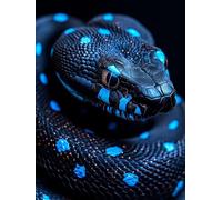 Snake Diamond Painting Animal Diamond Art Kits Adults Beginners DIY 5D Full Drill Square Gem Crystal Art Rhinestone Embroidery Paintings Crafts Picture Home Wall Decor, Gifts for Women 35x50cm e1-156