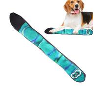 Snake Dog Toy - Breeds Long Dog Toy, Blue Rainbow Pet Snake | Comfortable Plush Puppy Chew with Squeakers at The Tail, Vibrant Squeaky Serpent for Large and Small Pups