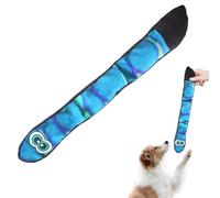 Snake Dog Toy - Interactive, Tied Toy in Plush with Flu, Durable, Long Body for Get- and Tugs, Perfect for Small and Medium Dogs, Ideal for Health, TEM