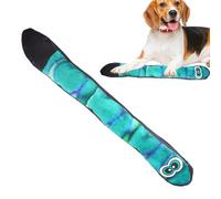 Snake Dog Toy - Pet Cobra Toy, Plush Puppy Toys | Plush Rattling Paper Dog Toy with Tail Squeakers, Long Green and Blue Cobra Snake Toy, Rainbow Pet Toy for Medium and Large Breeds(24.8x3.54 Inches)